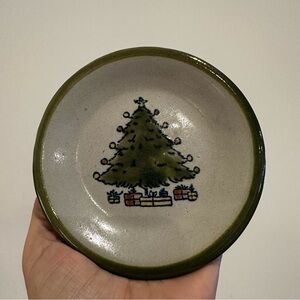 Louisville Stoneware Vintage Mini Christmas Tree Dish